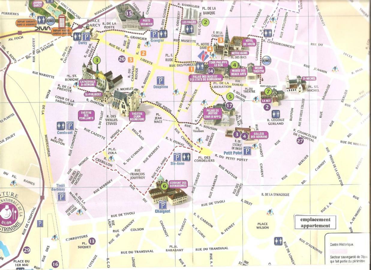 Apartmán Les Burgondes Dijon Exteriér fotografie